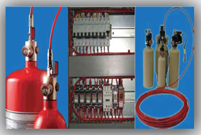 Elektrik Kutusu (Şartelleri) Gazlı Yangın Söndürme Sistemi